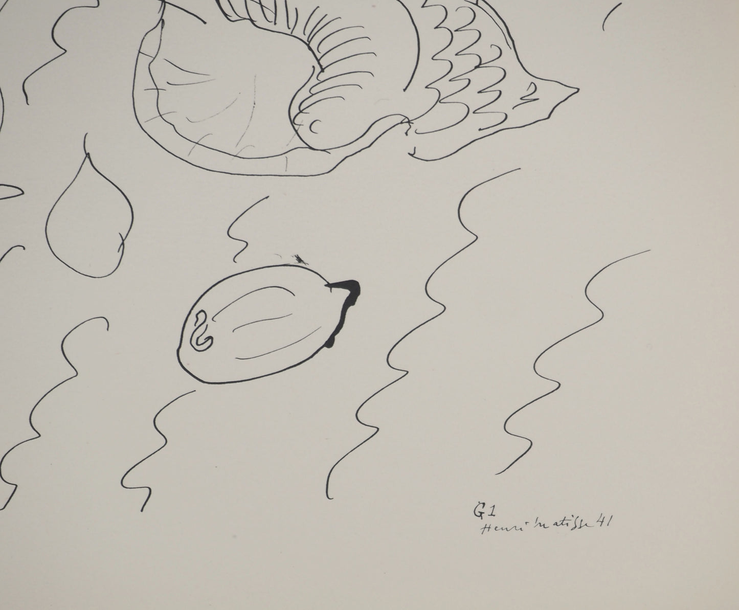 Henri MATISSE : Nature morte au vase antique - Lithographie signée