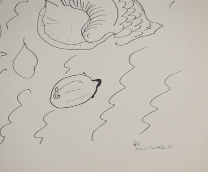 Henri MATISSE : Nature morte au vase antique - Lithographie signée