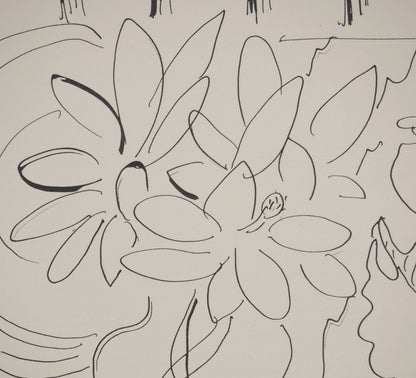 Henri MATISSE : Nature morte au bouquet de magnolias - Lithographie signée