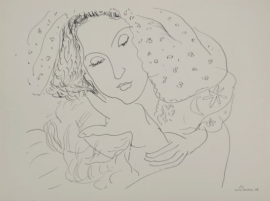 Henri MATISSE : Modèle mariée au voile - Lithographie signée