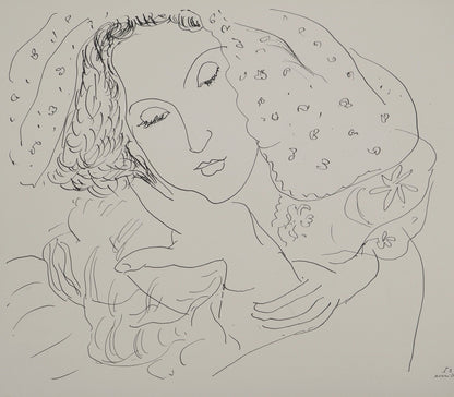 Henri MATISSE : Modèle mariée au voile - Lithographie signée