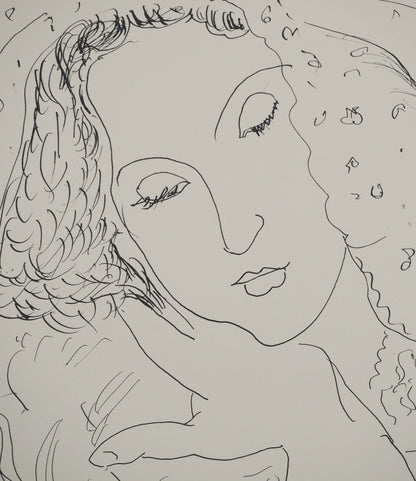 Henri MATISSE : Modèle mariée au voile - Lithographie signée