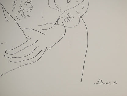Henri MATISSE : Modèle mariée au voile - Lithographie signée