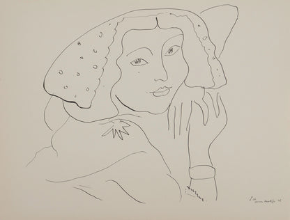 Henri MATISSE : Femme au regard tendre - Lithographie signée