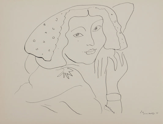 Henri MATISSE : Femme au regard tendre - Lithographie signée
