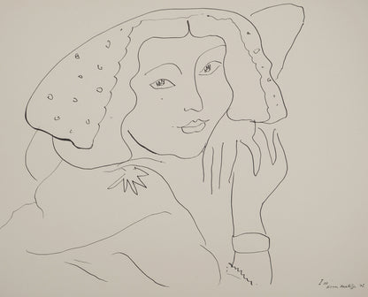 Henri MATISSE : Femme au regard tendre - Lithographie signée