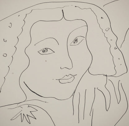 Henri MATISSE : Femme au regard tendre - Lithographie signée