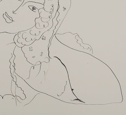 Henri MATISSE : Jeune femme nue au châle - Lithographie signée