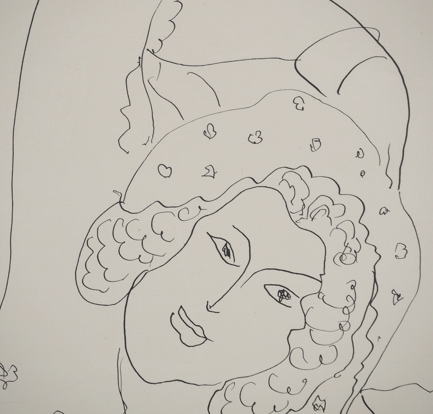 Henri MATISSE : Jeune femme nue au châle - Lithographie signée