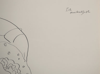 Henri MATISSE : Jeune femme nue au châle - Lithographie signée
