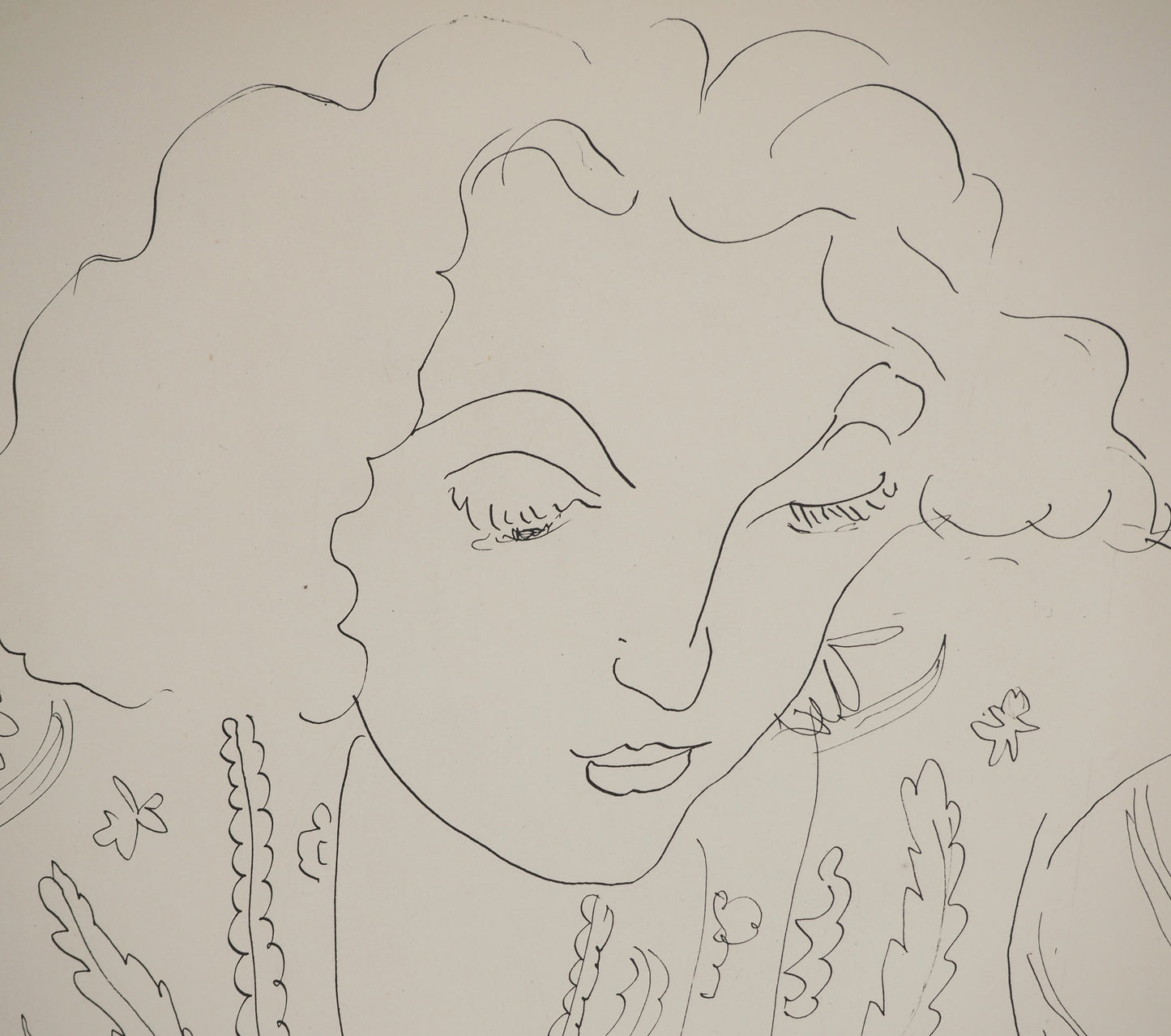 Henri MATISSE : Jeune femme au chemisier - Lithographie signée