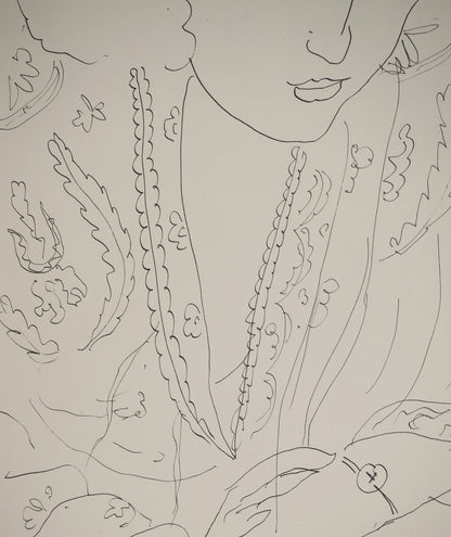Henri MATISSE : Jeune femme au chemisier - Lithographie signée