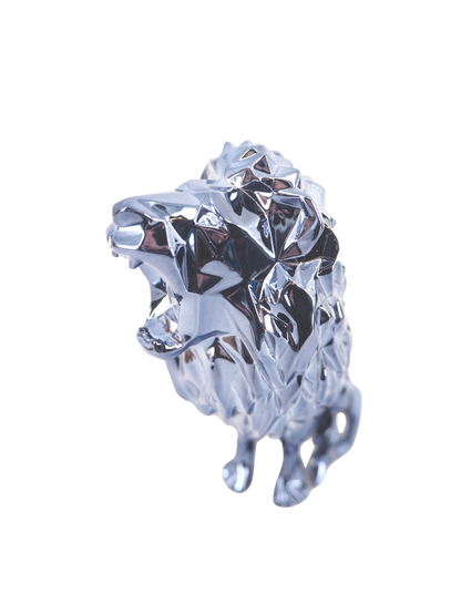 Richard ORLINSKI : Lion Spirit (Silver edition) - Sculpture originale