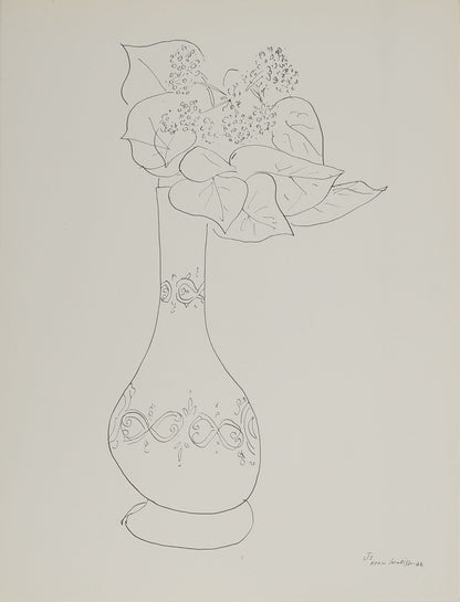 Henri MATISSE : Bouquet de fleurs estival - Lithographie signée