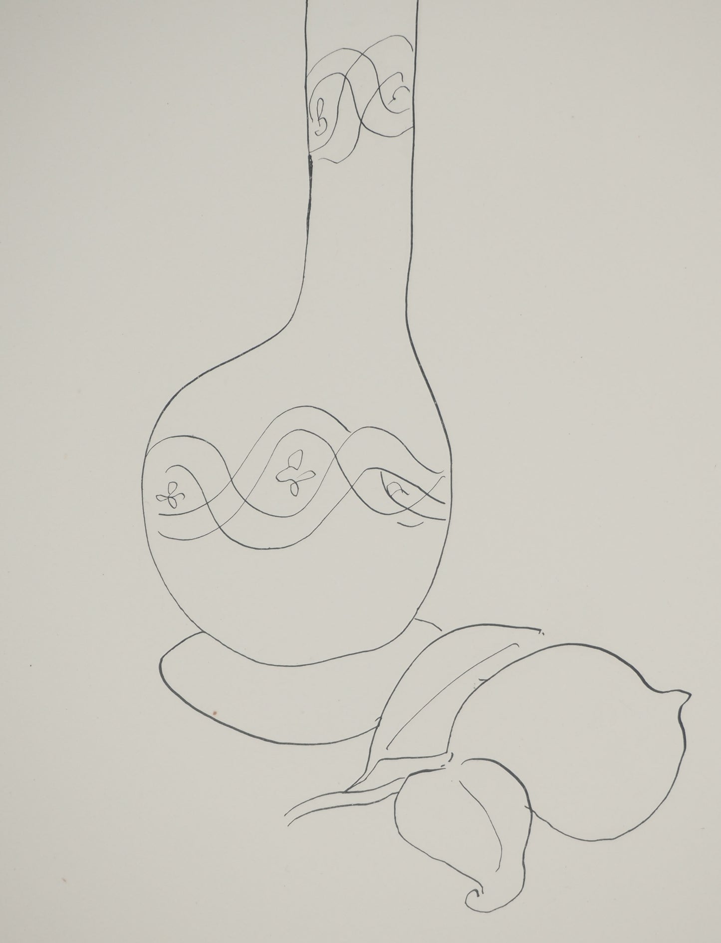 Henri MATISSE : Bouquet de fleurs estival au citron - Lithographie signée