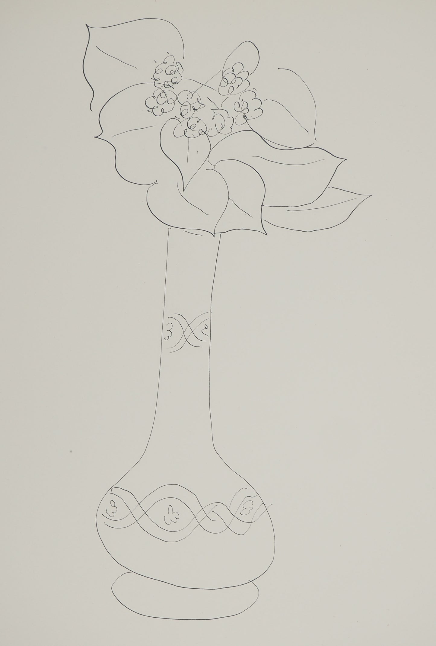 Henri MATISSE : Etude de bouquet de fleurs - Lithographie signée