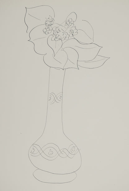 Henri MATISSE : Etude de bouquet de fleurs - Lithographie signée
