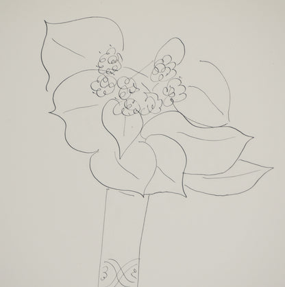 Henri MATISSE : Etude de bouquet de fleurs - Lithographie signée