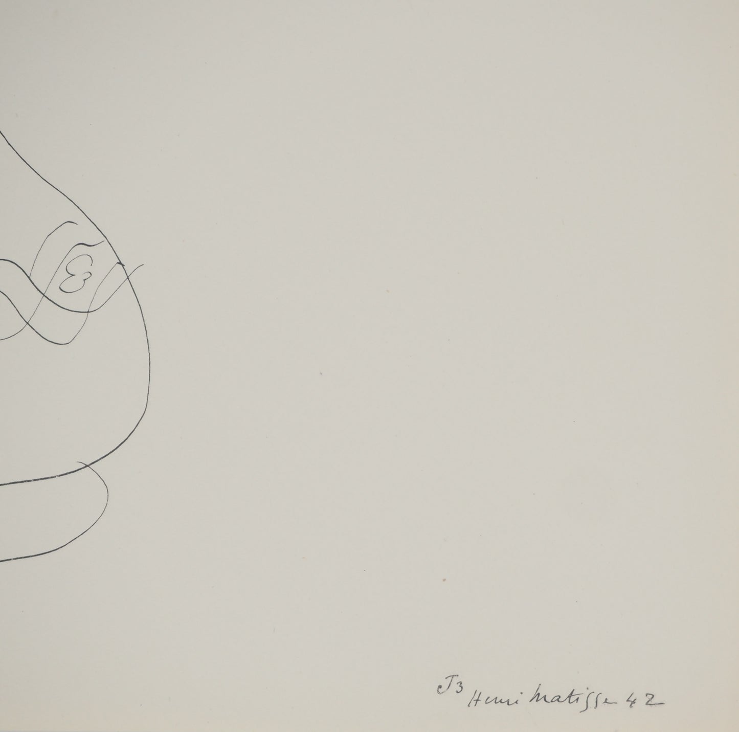 Henri MATISSE : Etude de bouquet de fleurs - Lithographie signée