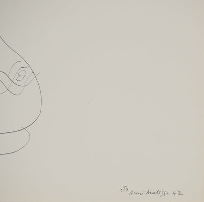 Henri MATISSE : Etude de bouquet de fleurs - Lithographie signée