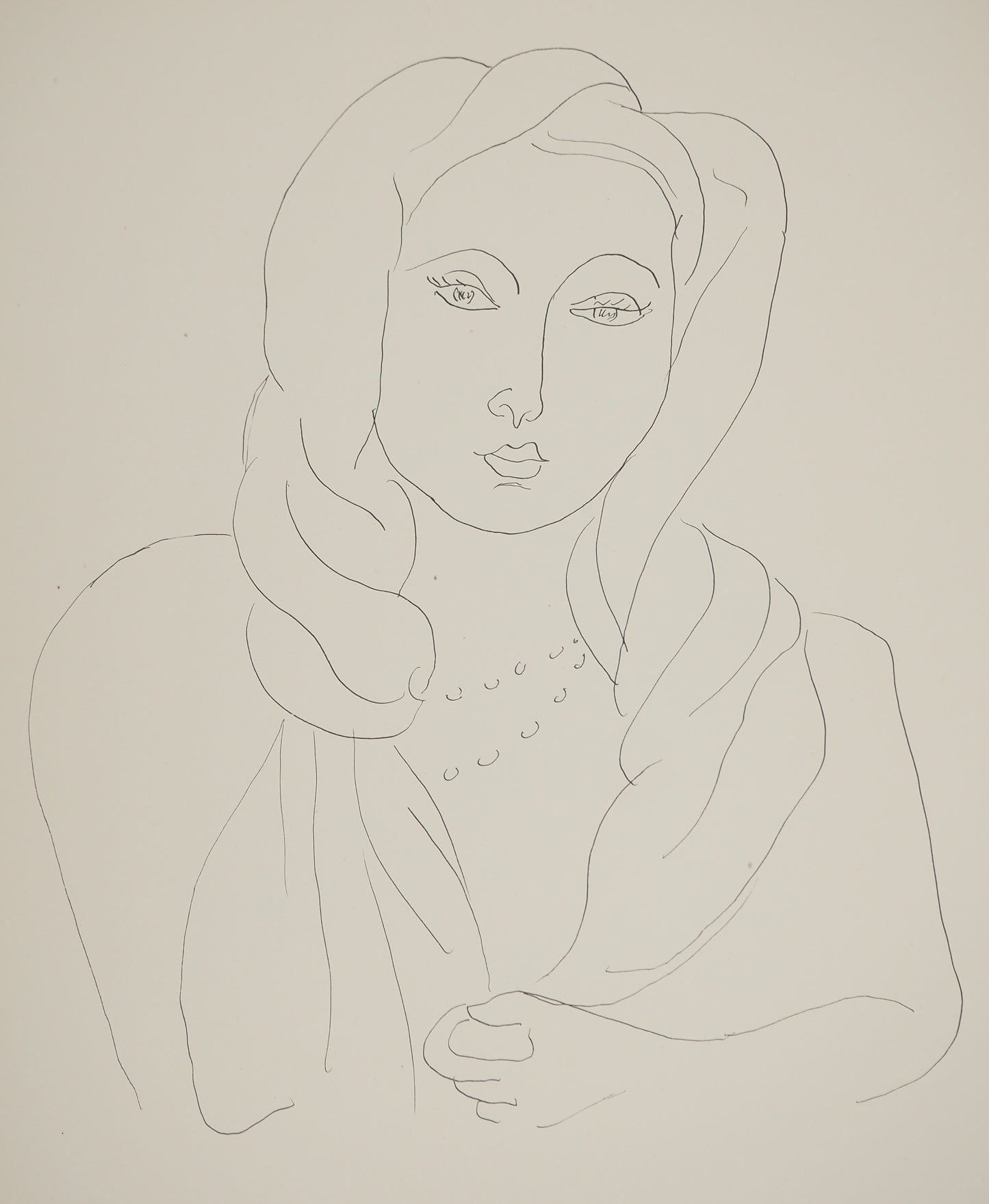 Henri MATISSE : Jeune femme au voile - Lithographie signée