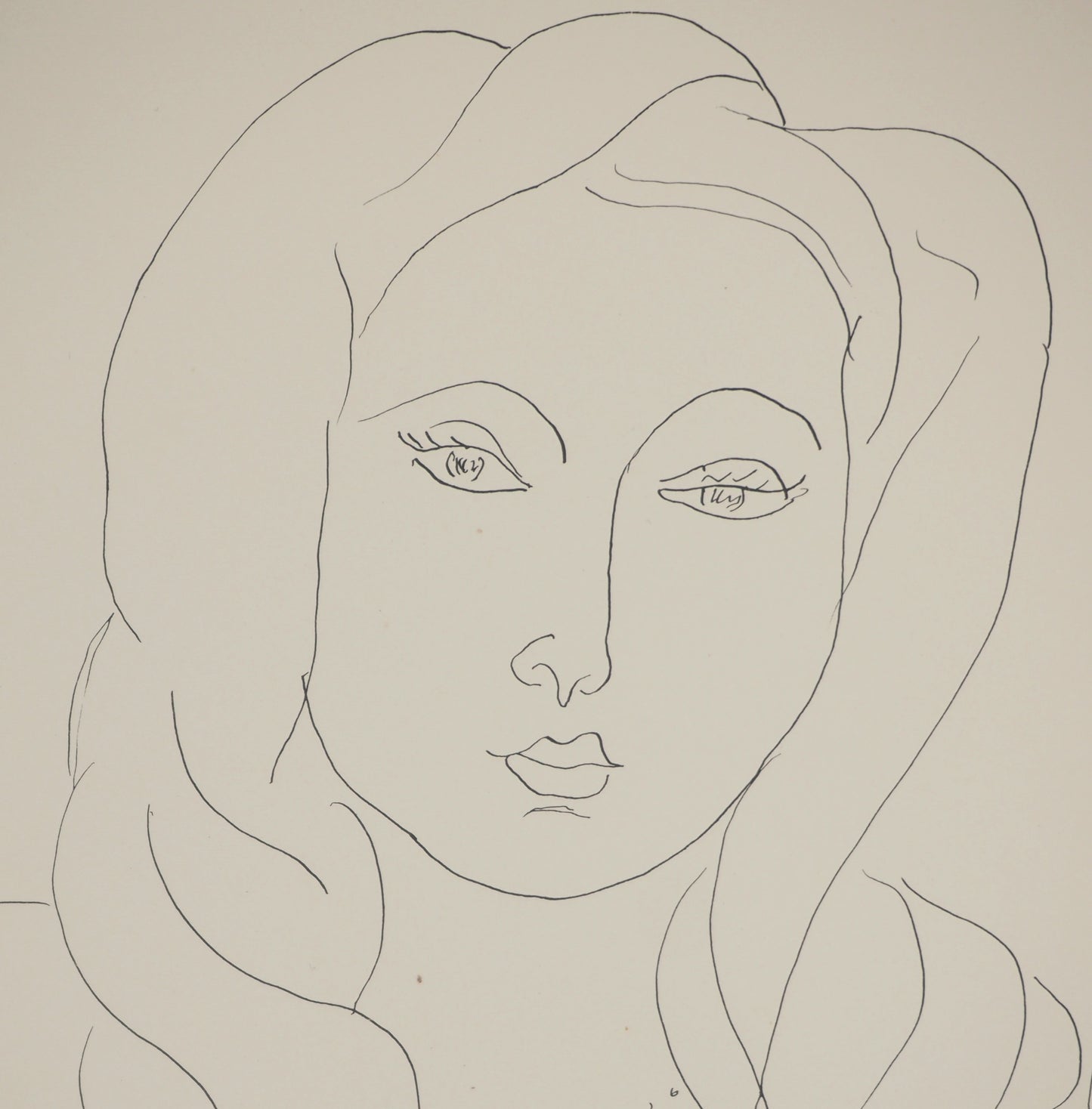 Henri MATISSE : Jeune femme au voile - Lithographie signée