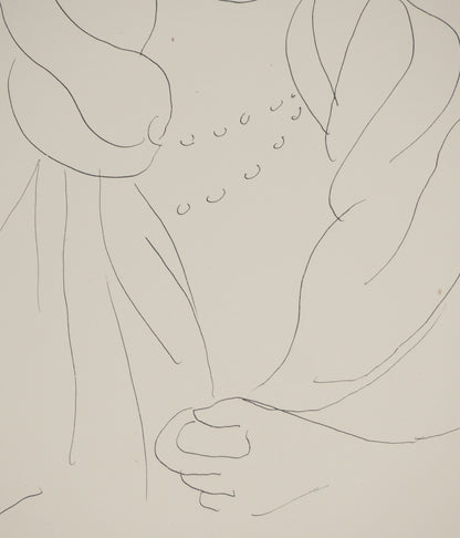 Henri MATISSE : Jeune femme au voile - Lithographie signée