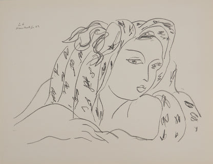 Henri MATISSE : Femme au regard en coin - Lithographie signée