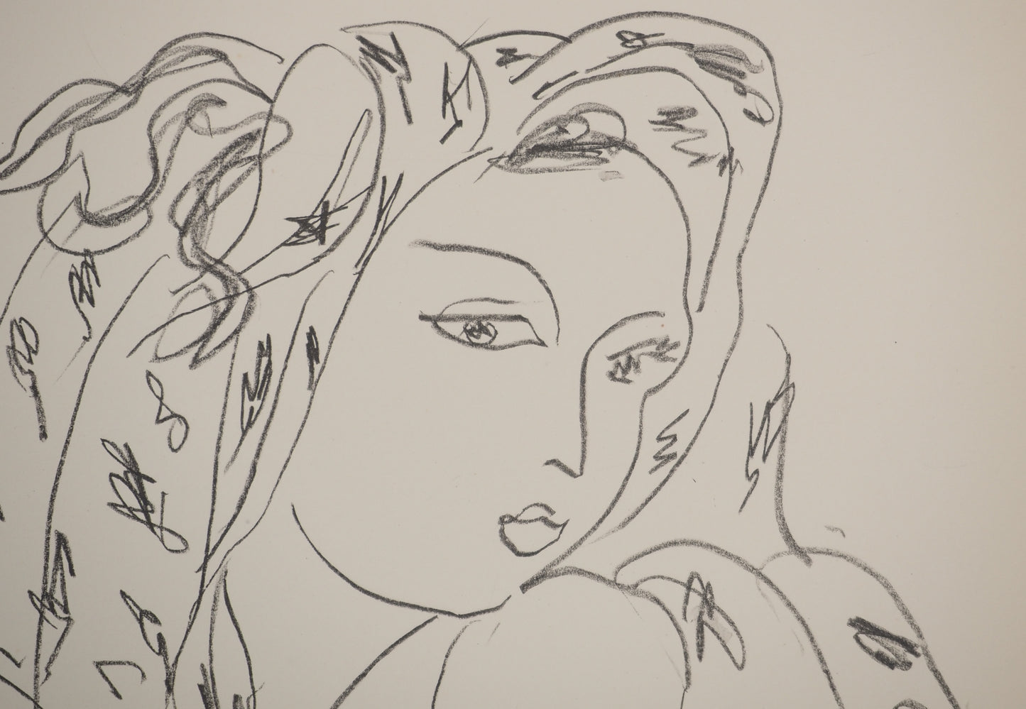 Henri MATISSE : Femme au regard en coin - Lithographie signée