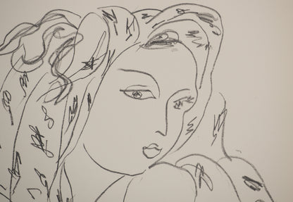 Henri MATISSE : Femme au regard en coin - Lithographie signée
