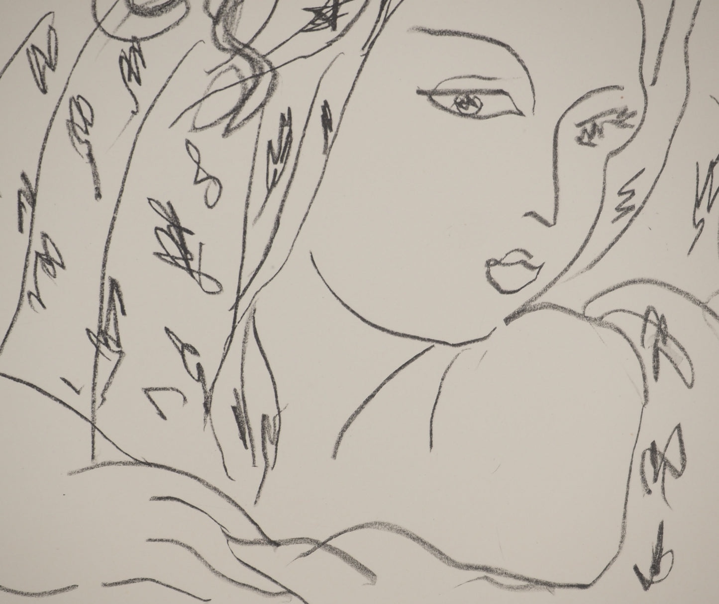 Henri MATISSE : Femme au regard en coin - Lithographie signée