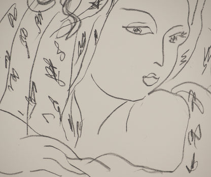 Henri MATISSE : Femme au regard en coin - Lithographie signée
