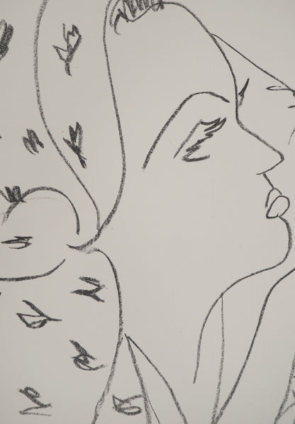 Henri MATISSE : Femme réservée - Lithographie signée