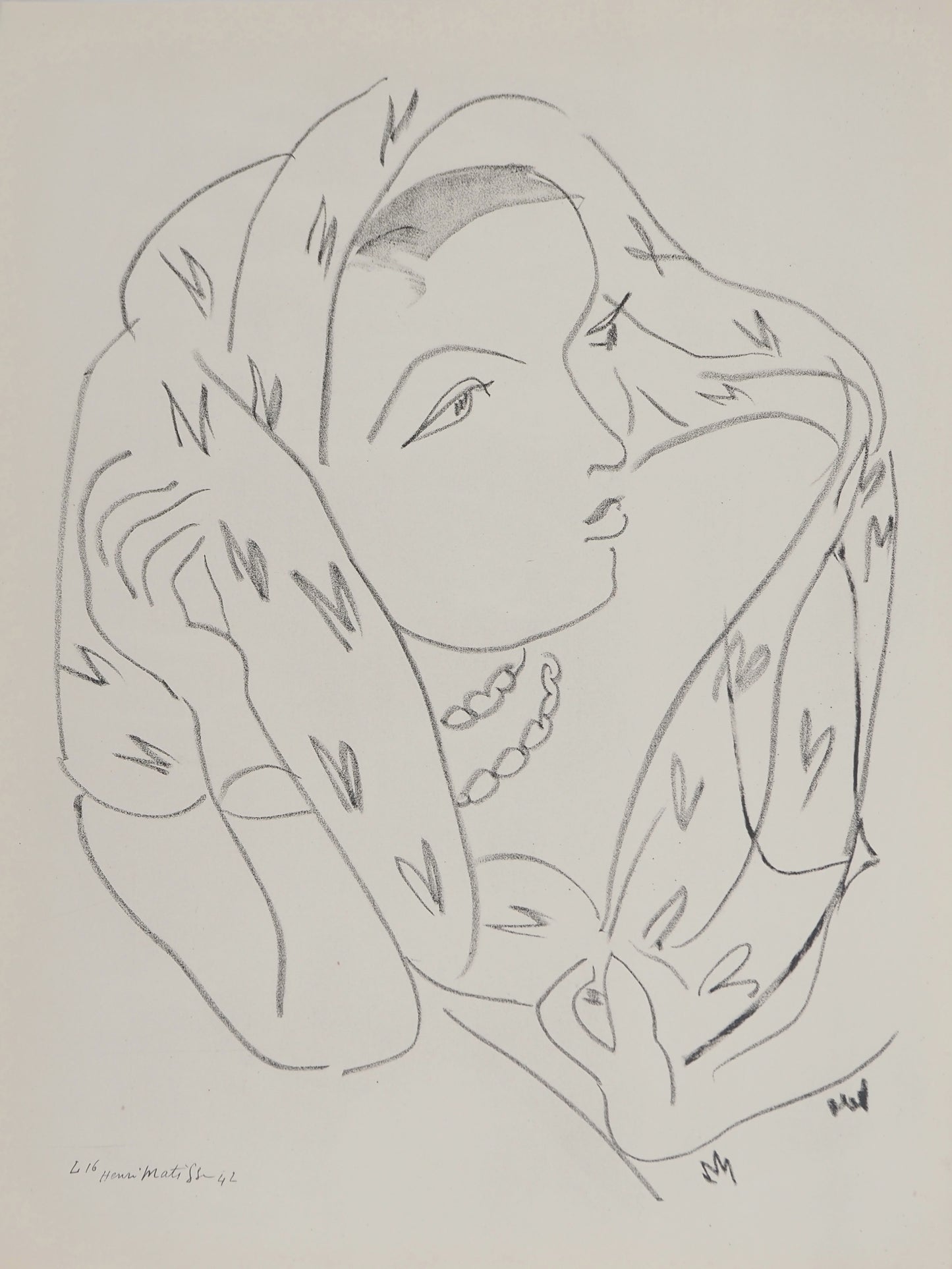 Henri MATISSE : Femme charmeuse - Lithographie signée