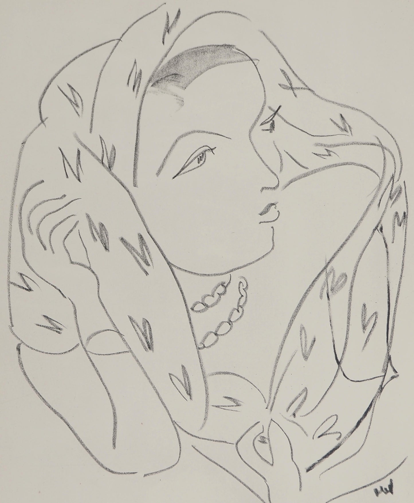 Henri MATISSE : Femme charmeuse - Lithographie signée