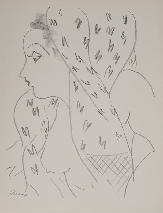 Henri MATISSE : Femme nue au voile - Lithographie signée