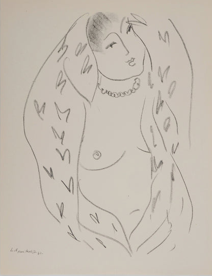 Henri MATISSE : Nue langoureuse - Lithographie signée