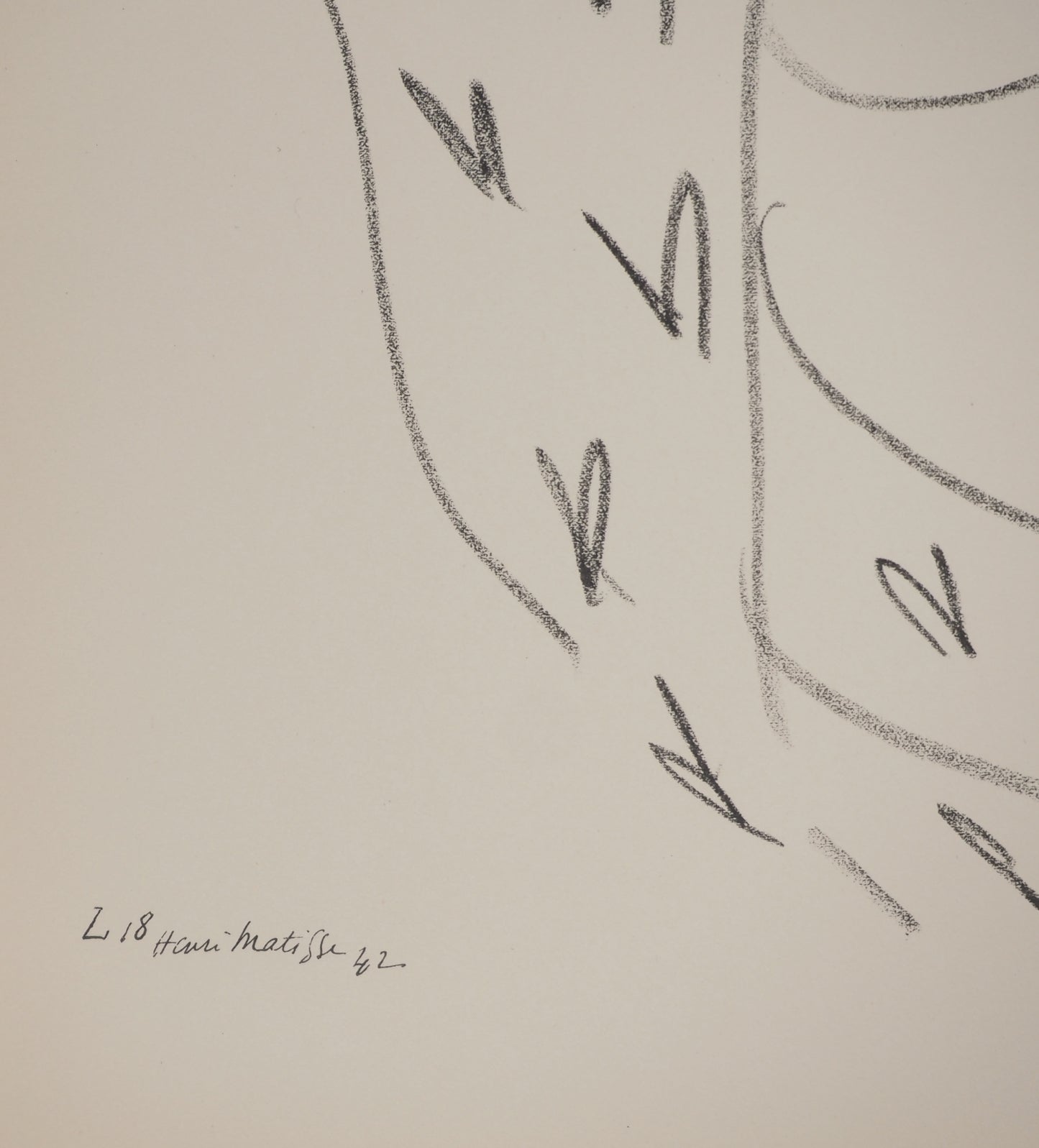 Henri MATISSE : Nue langoureuse - Lithographie signée