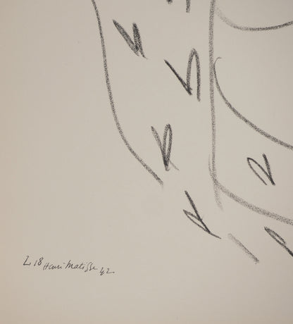Henri MATISSE : Nue langoureuse - Lithographie signée