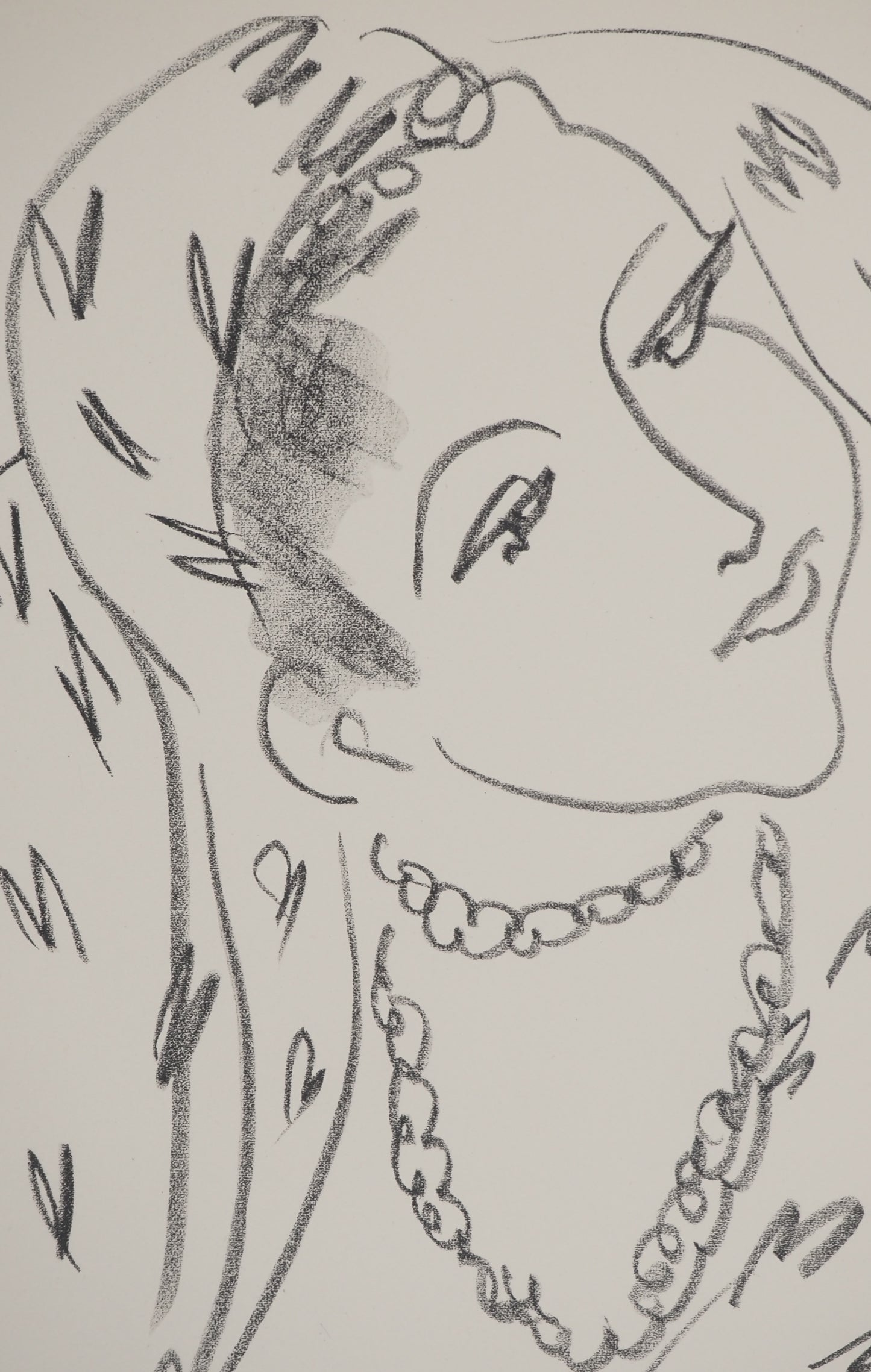 Henri MATISSE : Femme au foulard - Lithographie signée