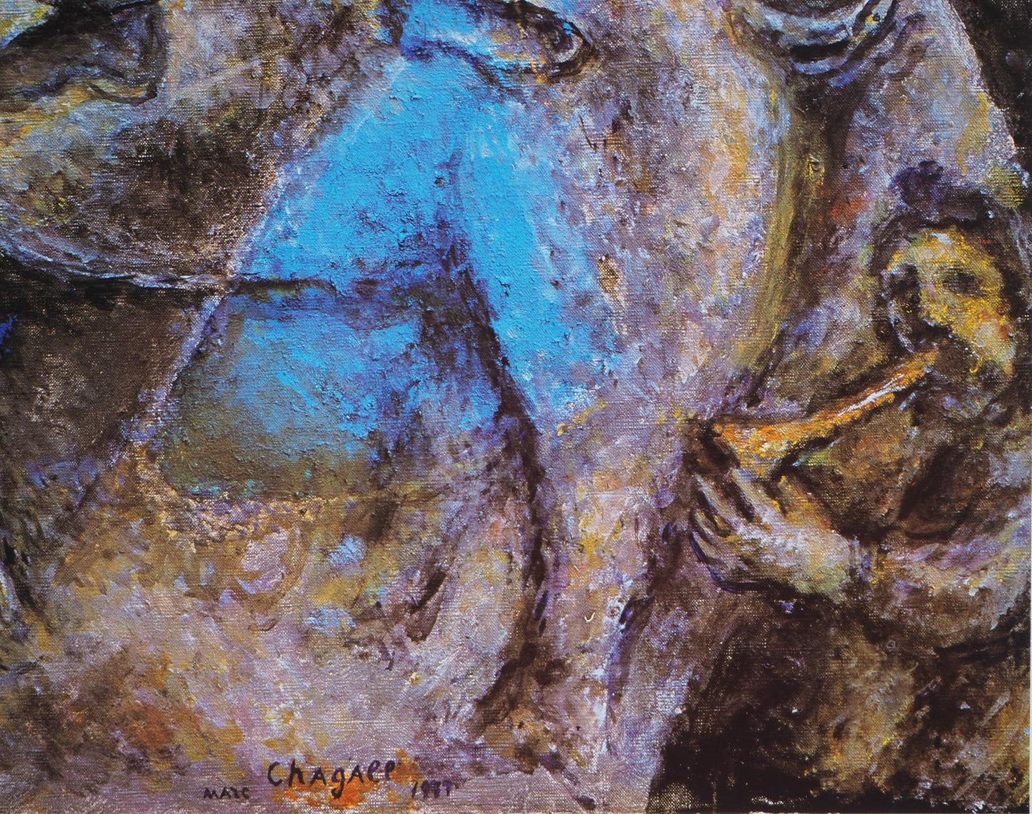 Marc CHAGALL : Le violoniste - Affiche originale signée
