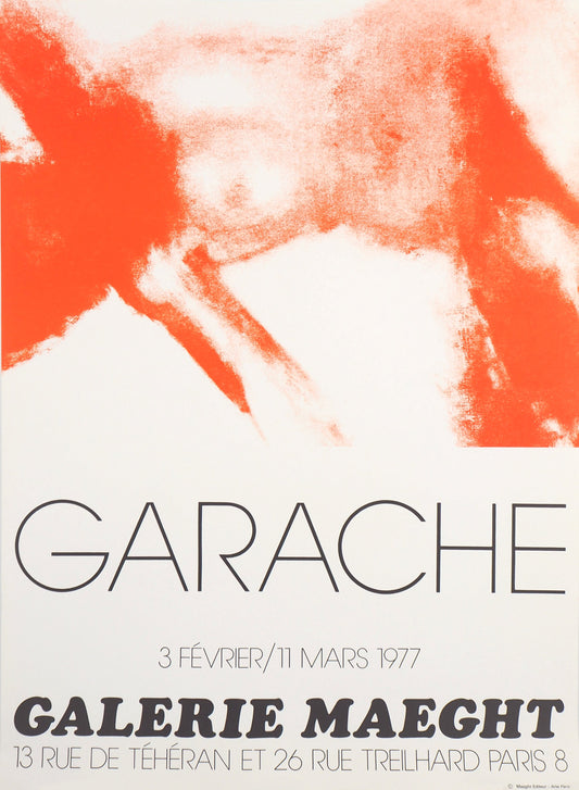 Claude GARACHE : Nu féminin - Lithographie originale
