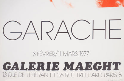 Claude GARACHE : Nu féminin - Lithographie originale