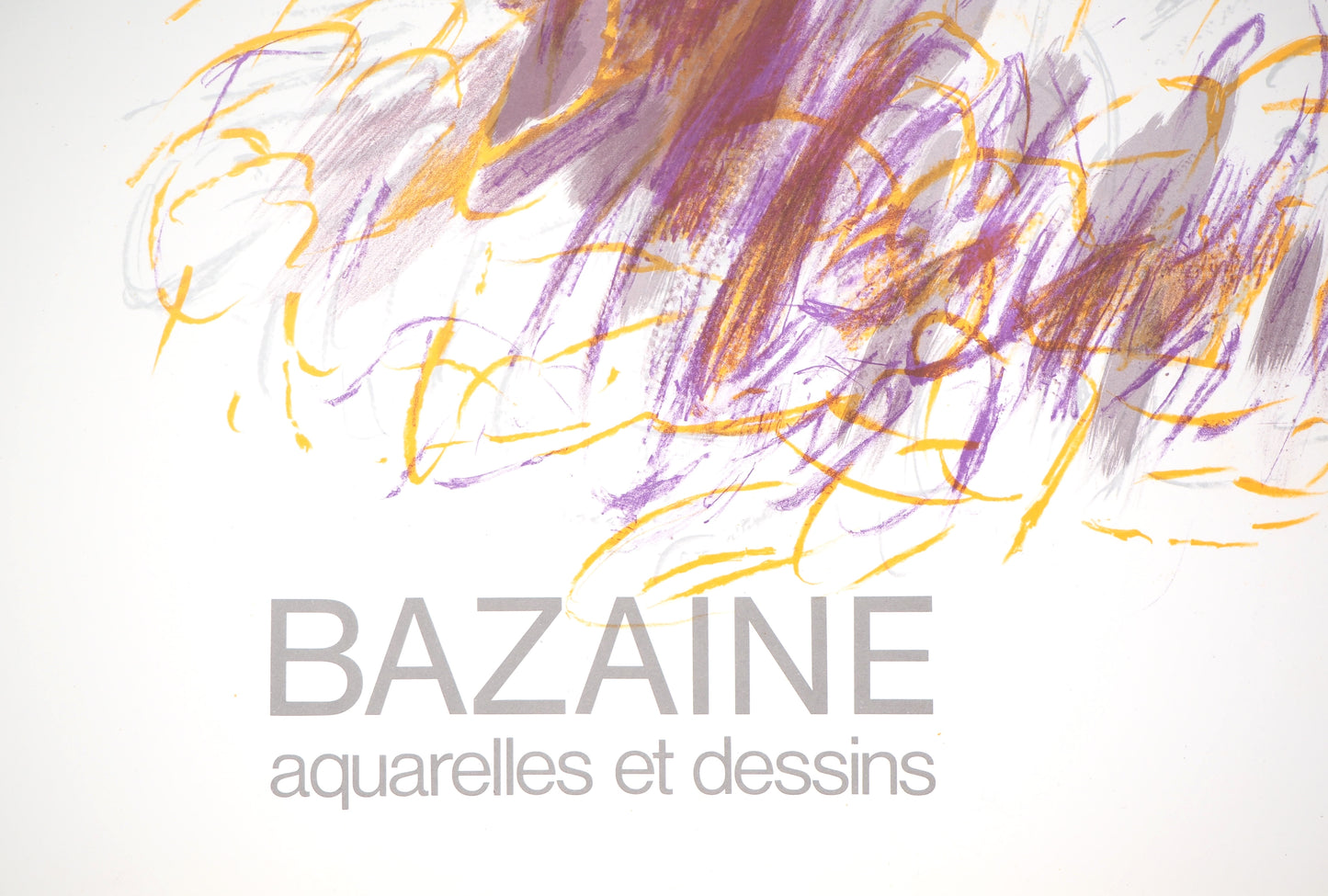Jean René BAZAINE : Aquarelles et dessins - Lithographie originale
