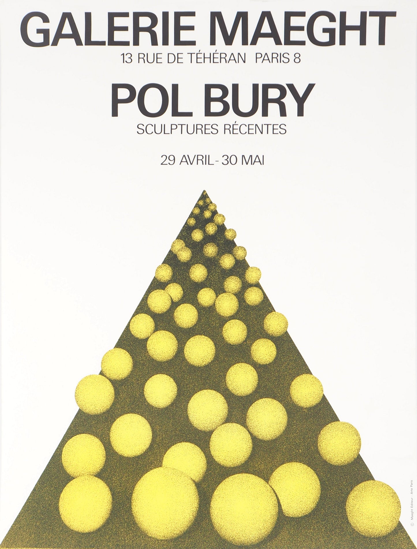 Pol BURY : Sculptures récentes - Lithographie originale