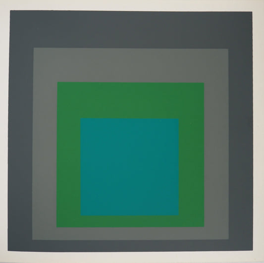 Josef ALBERS :  Homage to the square, Renewed Hope - Sérigraphie en couleurs