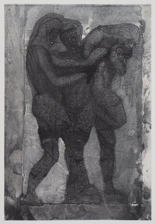 Auguste RODIN : Guerriers - Gravure