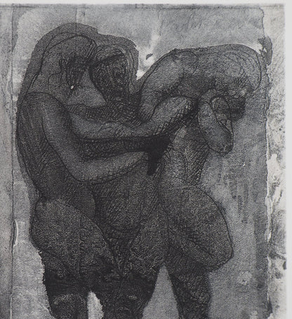 Auguste RODIN : Guerriers - Gravure