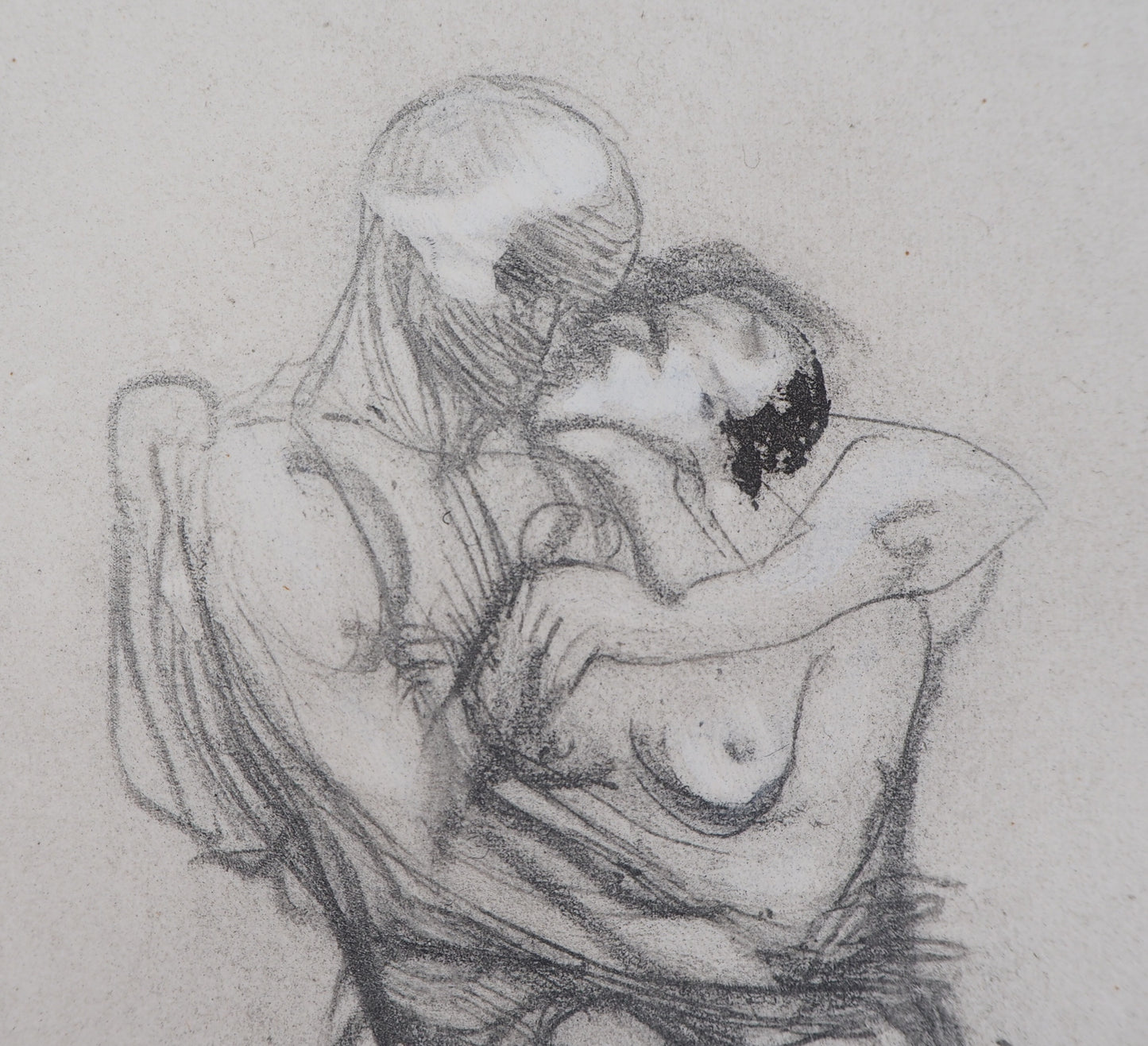 Auguste RODIN : Groupe de Françoise et Rimini  - Gravure