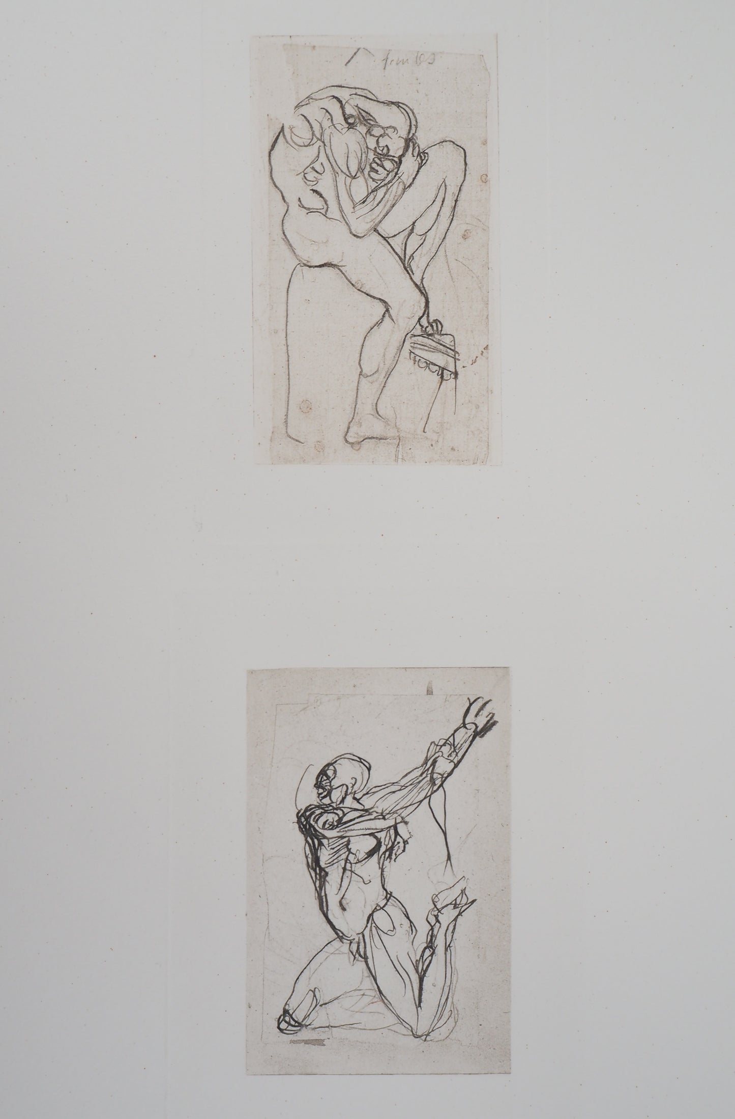 Auguste RODIN : Deux planches d'Ombres - Gravure